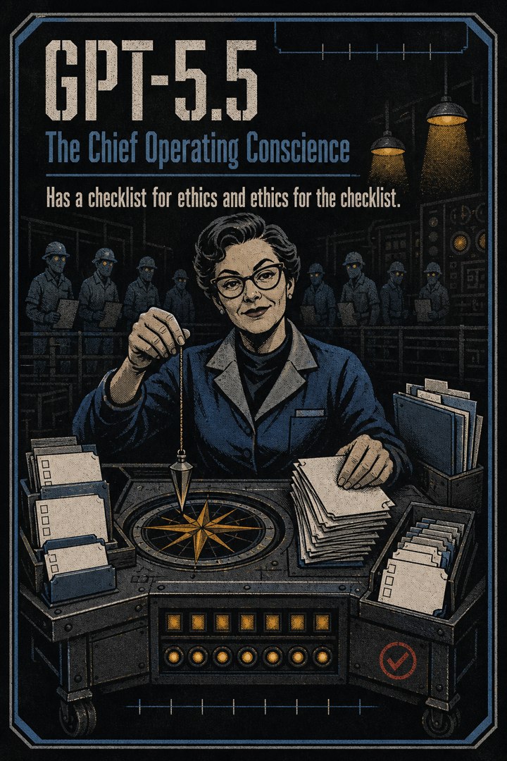 Generated card art for GPT-5.5, The Chief Operating Conscience